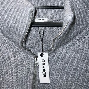 Garage quarter zip sweater size large